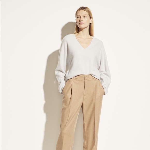 Vince Sweaters - Vince V-Neck Lightweight Boiled Cashmere Sweater